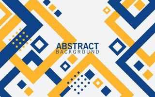 abstrakt modern blå gul geometrisk fyrkant former design bakgrund tapet vektor illustration