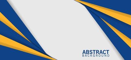 Banner abstrakt modern Blau Gelb geometrisch minimalistisch Formen Design Hintergrund Hintergrund vektor