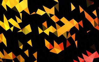 ljusgul, orange vektor abstrakt polygonal textur.