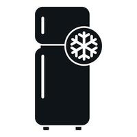 kylskåp frys ikon enkel vektor. reparera service vektor