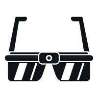 Cyber Spieler Symbol einfach Vektor. vr Headset vektor