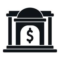 Bank Geld Reservieren Symbol einfach Vektor. global Finanzen vektor
