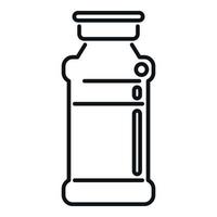Öl Flasche Symbol Gliederung Vektor. Soja Soße vektor