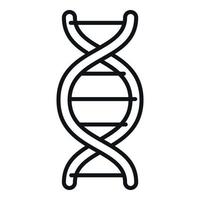 DNA immun System Symbol Gliederung Vektor. Gesundheit Schild vektor