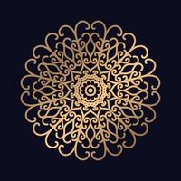 Gold Farbe bunt Mandala Design Hintergrund vektor