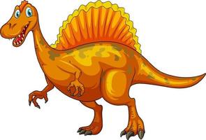 en spinosaurus dinosaurie seriefigur vektor