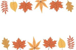 fallen golden Herbst Blätter. Vektor Illustration von ein hell bunt Herbst Hintergrund. Vektor