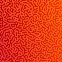 röd turing reaktion lutning bakgrund. abstrakt diffusion mönster med kaotisk former. vektor illustration.