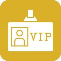 VIP-Pass-Vektor-Icon-Design vektor