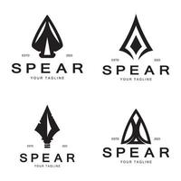 Speer Logo Symbol Vektor Illustration design.head Speer Logo Jahrgang Illustration Design Vektor