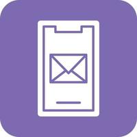 Handy, Mobiltelefon Mail Vektor Symbol Design