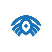 symbol enkel avatar logotyp för dator spelare b3 vektor
