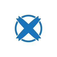 x logotyp design lätt gripande x design okänd ikon a6 vektor