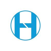 h logotyp design lätt gripande h symbol aa3 vektor