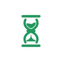 timglas logotyp timglas tid symbol vektor