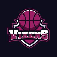 modern professionell basketboll team logotyp vektor