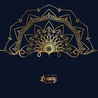 Luxus-Mandala-Hintergrund mit goldenem Arabeskenmuster vektor