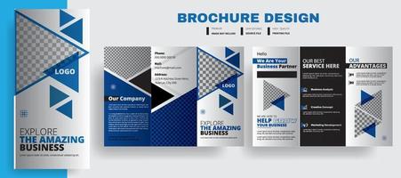 korporativ tri falten Broschüre Vorlage Design, Geschäft Marketing Broschüre Design, tolle Geschäft Planung, Hilfe wachsen Ihre Geschäft, Werbung tri falten Broschüre Vorlage Design, vektor