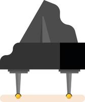 illustration av svart piano vektor