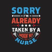 sjuksköterska dag typografisk t skjorta design vektor