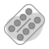en skön ikon av tabletter remsa, medicinsk piller i redigerbar stil för sjukvård vektor