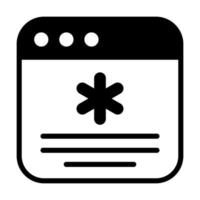 ein einzigartig Design von medizinisch Webseite, Vektor Symbol