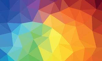färgrik låg poly triangel- polygonal stil geometrisk oregelbunden abstrakt mång Färg mosaik- bakgrund vektor illustration i annorlunda färger