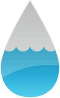 illustration av en vatten släppa för logotyp design vektor
