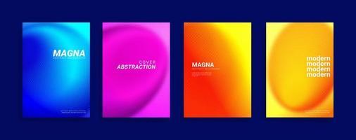 modern Hintergrund Design mit modisch und lebendig beschwingt Farbe. Blau violett rot Orange Plakat Poster Vektor Startseite Vorlage