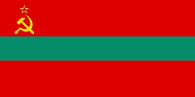 Transnistrien-Flagge einfache Illustration für Unabhängigkeitstag oder Wahlen vektor