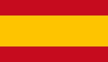 Spanien-Flagge einfache Illustration für Unabhängigkeitstag oder Wahl vektor
