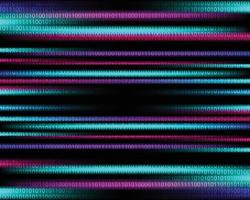 blauer netzwerklichtcode und abstrakter technologiehintergrund der datensicherheit vektor