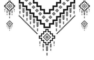 geometrisk etnisk orientalisk mönster traditionell. stam- halsband broderi. aztec prydnad skriva ut. amerikansk, mexikansk stil. vektor