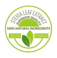 stevia blad extrahera överlägsen kvalitet baner vektor