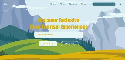 entdecken exklusiv schleppend Tourismus Erfahrung Netz vektor
