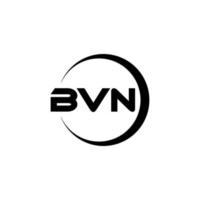 bvn Brief Logo Design im Illustration. Vektor Logo, Kalligraphie Designs zum Logo, Poster, Einladung, usw.