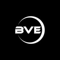 bve Brief Logo Design im Illustration. Vektor Logo, Kalligraphie Designs zum Logo, Poster, Einladung, usw.