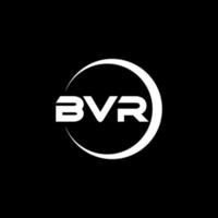 bvr Brief Logo Design im Illustration. Vektor Logo, Kalligraphie Designs zum Logo, Poster, Einladung, usw.