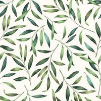 sömlösa mönster med vårgröna blad vektor