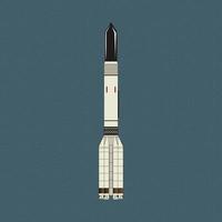 Space-Shuttle-Illustration. Lager Vektor-Illustration im flachen Design-Stil. Aktienvektor isoliert auf Punkthintergrund vektor