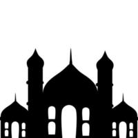 Moschee Silhouette islamisch Ornament vektor