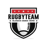 Rugby Logo Design Vektor Illustration