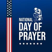 National Tag von Gebet im vereinigt Zustände vektor