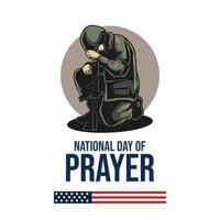 National Tag von Gebet im vereinigt Zustände. zuerst Donnerstag von kann vektor
