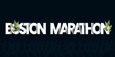 Boston Marathon- Sport Veranstaltung Patrioten Tag Banner Vektor Illustration.