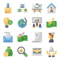 Business- und Marketing- und Element-Icon-Set vektor