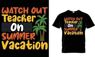 sommar, semester, typografi, surfing t-shirt design vektor