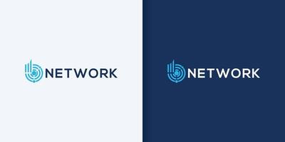 einfach Illustration Logo zum Netzwerk Unternehmen. vektor