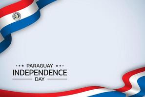 Paraguay Unabhängigkeit Tag Hintergrund Design vektor