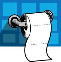 vektor grafik av en rulla av toalett papper